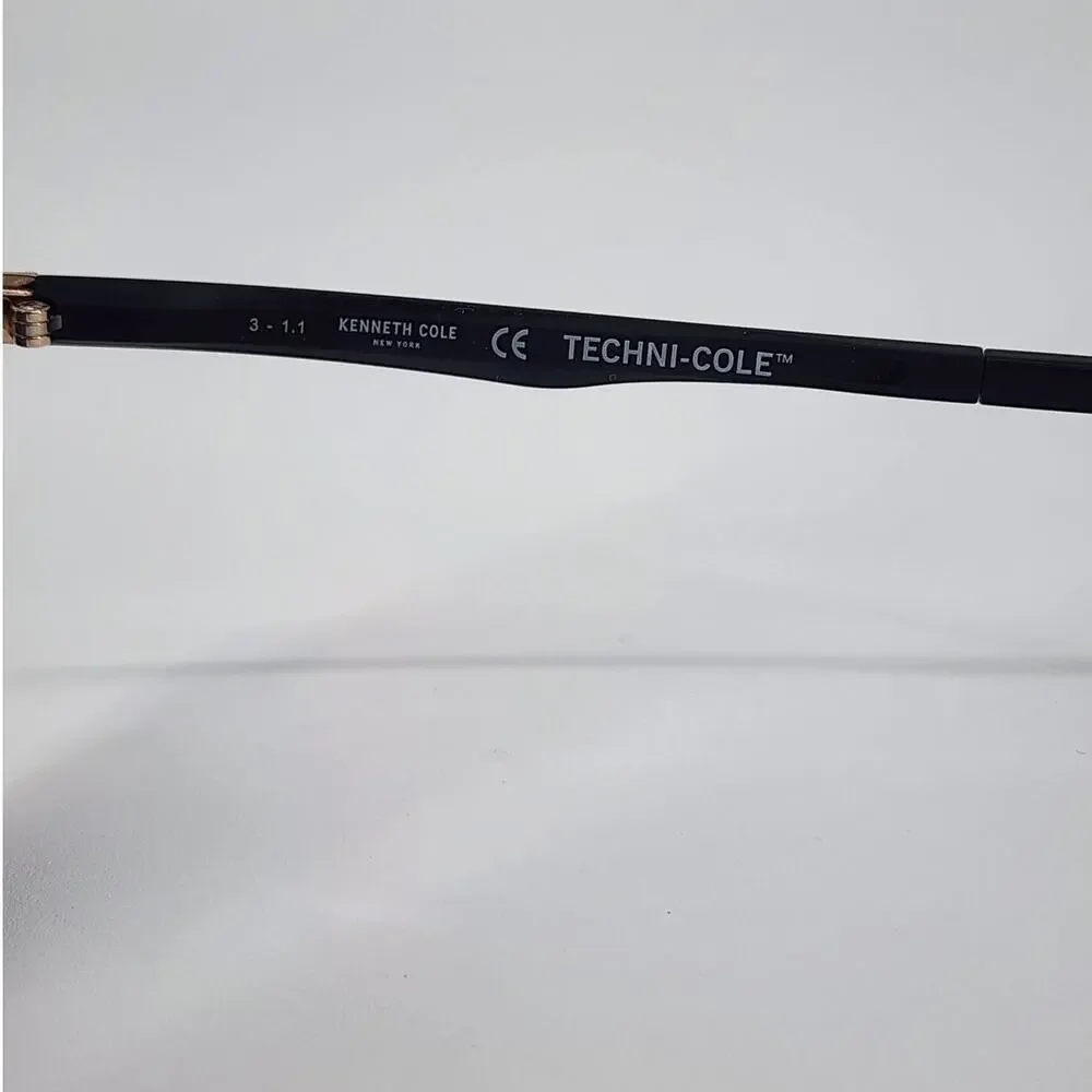 Kenneth Cole New York Gold Polarized Aviator Sunglasses Unisex
